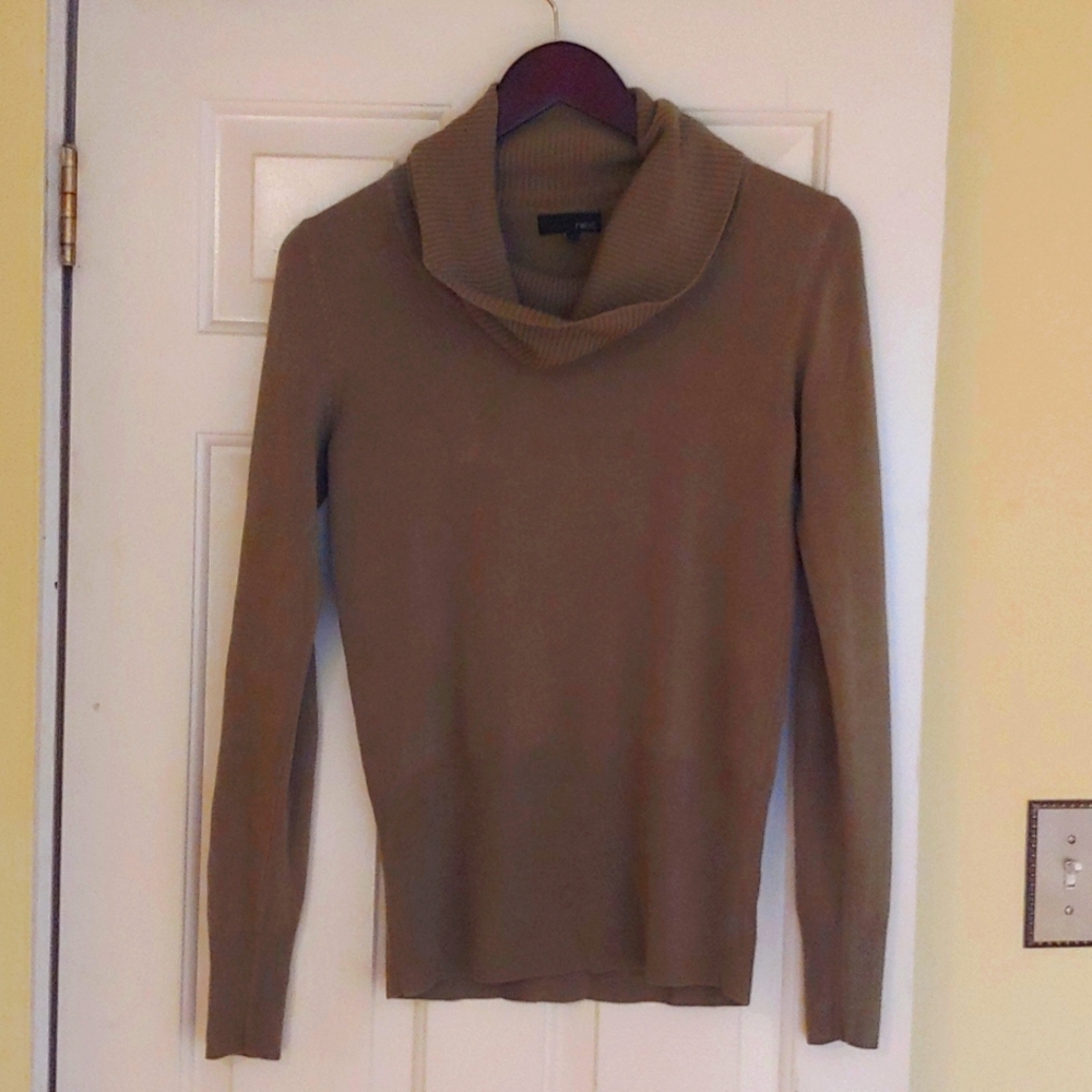 Cozy, fitted cowl neck sweater